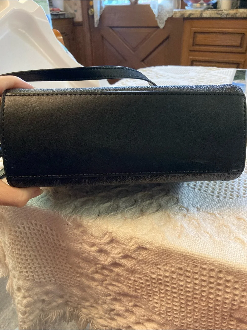 Michael Kors NWOT Freya Satchel Crossbody Bag with Silver-Tone MK Logo.